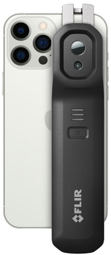 Caméra thermique FLIR fixée à un smartphone